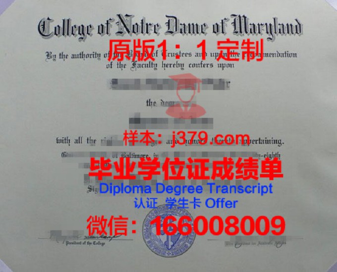 马里兰圣母大学毕业证长什么样(马里兰圣母学院)